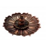 Alloy Lotus Incense Holder H:30 x W:87mm